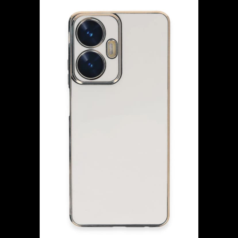 Newface Realme C55 Kılıf Volet Silikon - Beyaz