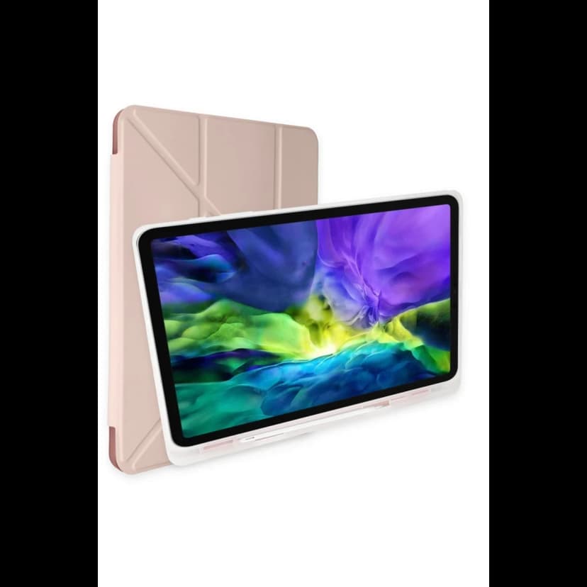 Newface Samsung Galaxy T870 Tab S7 11 Kılıf Kalemlikli Mars Tablet Kılıfı - Rose Gold