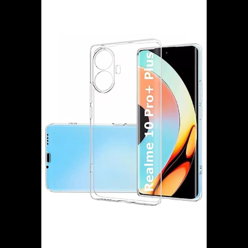 Newface Realme 10 Pro Plus 5G Kılıf Lüx Şeffaf Silikon