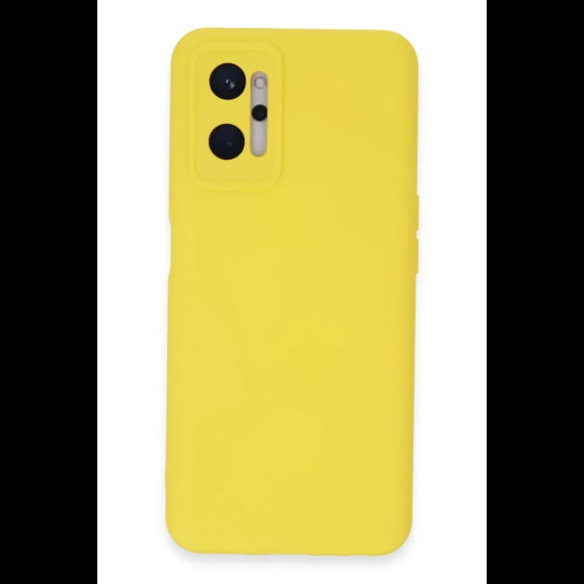 Newface Realme 9i 4G Kılıf Nano içi Kadife Silikon - Sarı
