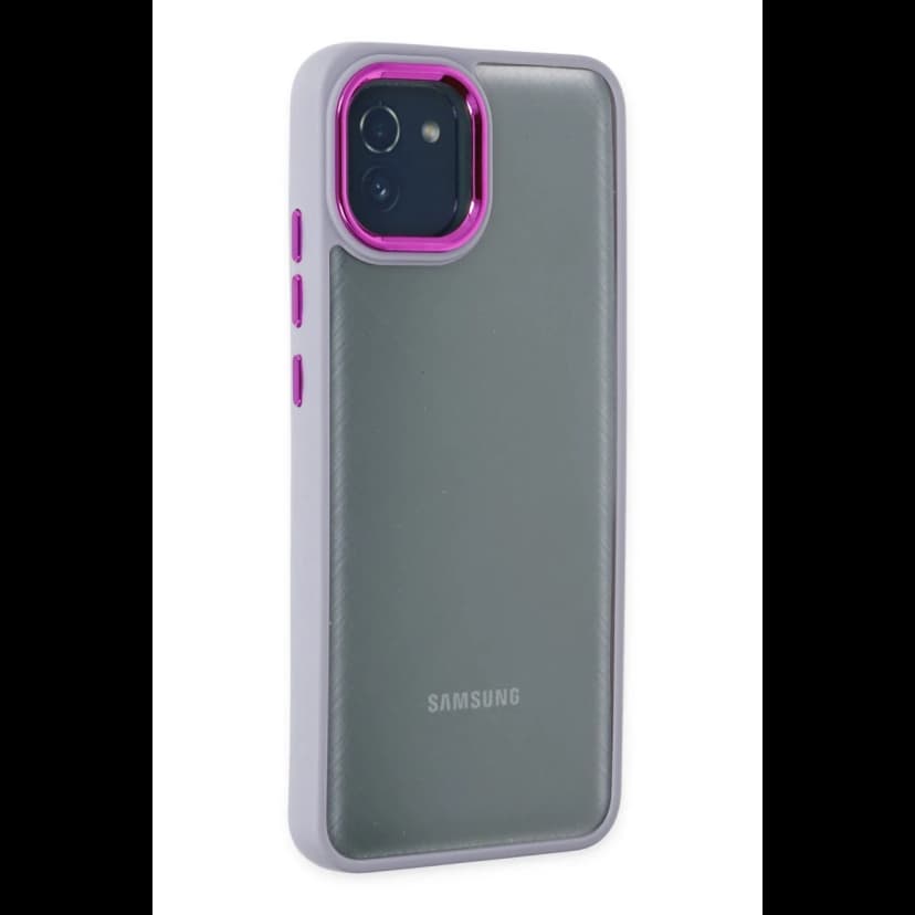 Newface Samsung Galaxy A03 Kılıf Dora Kapak - Lila