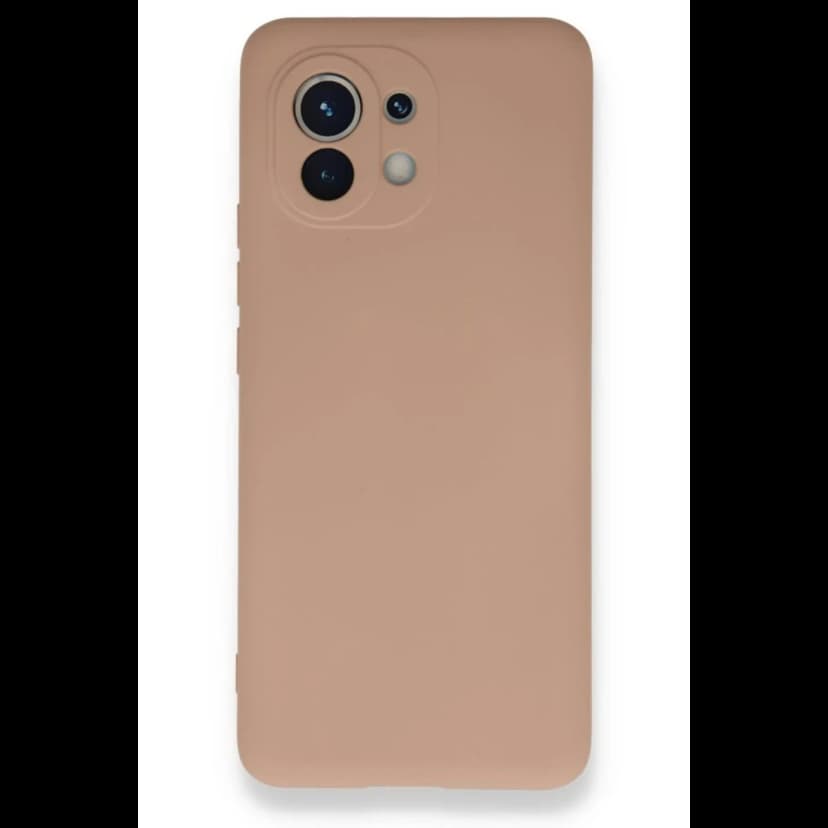 Newface Xiaomi Mi 11 Kılıf Nano içi Kadife Silikon - Pudra