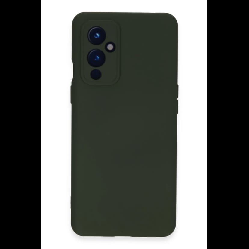 Newface One Plus 9 Kılıf Nano içi Kadife Silikon - Koyu Yeşil