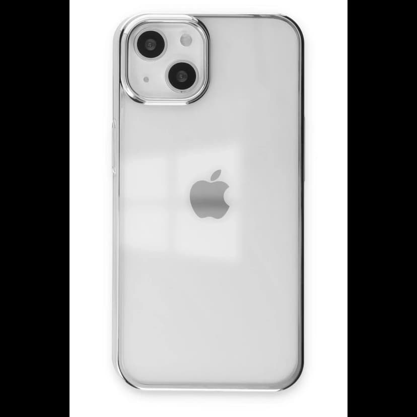 Newface Apple iPhone 14 Plus Kılıf Element Silikon - Gümüş