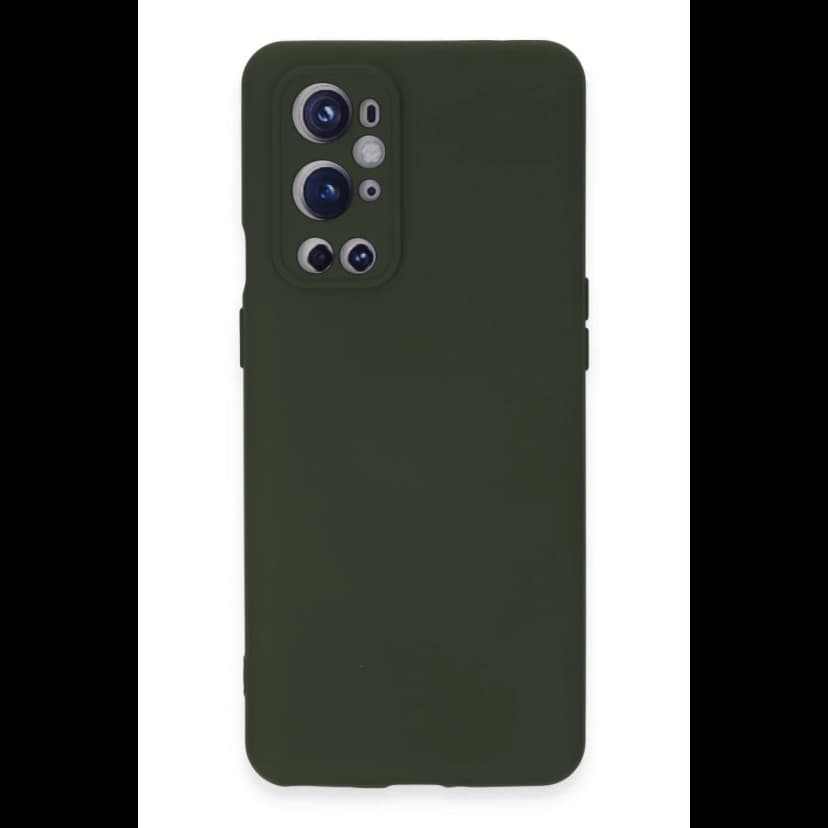 Newface One Plus 9 Pro Kılıf Nano içi Kadife Silikon - Koyu Yeşil