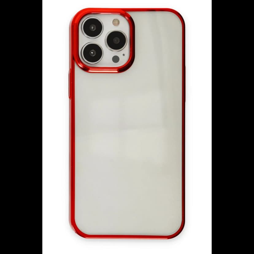 Newface Apple iPhone 14 Pro Max Kılıf Element Silikon - Kırmızı