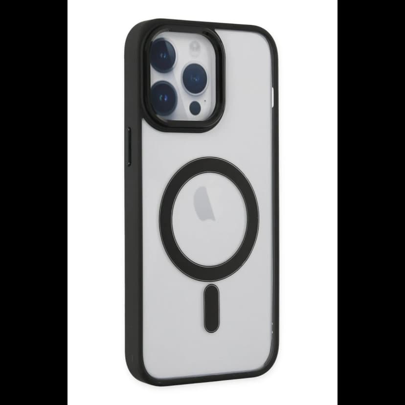 Newface Apple iPhone 14 Pro Kılıf Room Magneticsafe Silikon - Siyah