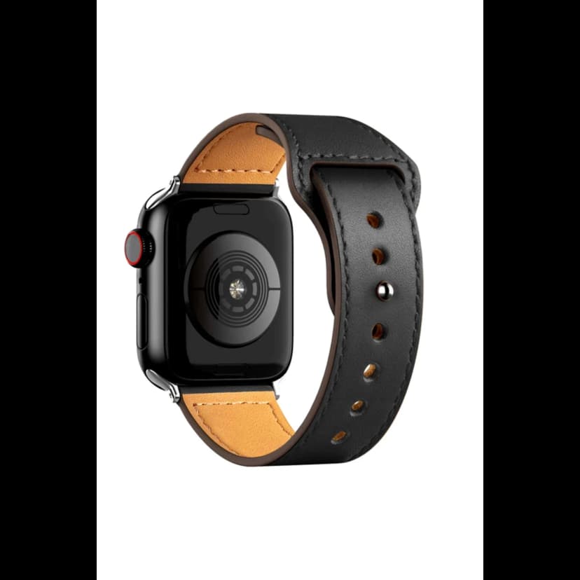 Newface Apple Watch 38mm KR415 Luaz Deri Kordon - Siyah