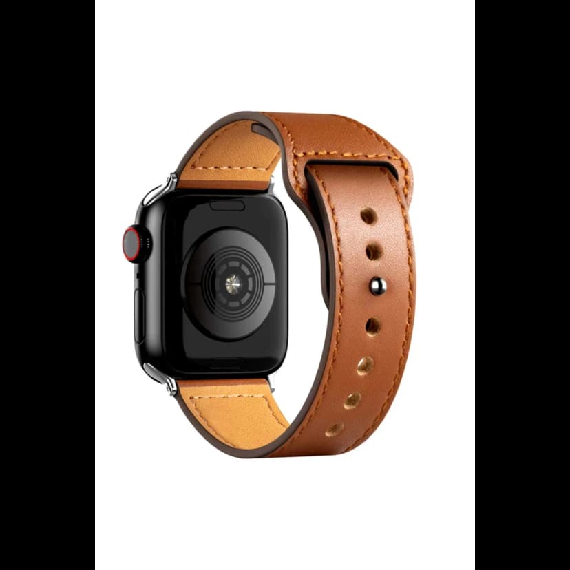 Newface Apple Watch 42mm KR415 Luaz Deri Kordon - Kahverengi