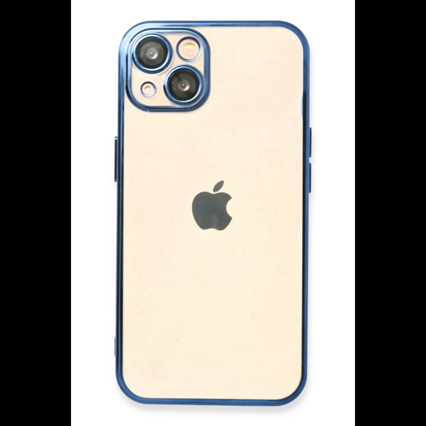Newface Apple iPhone 14 Kılıf Razer Lensli Silikon - Açık Mavi