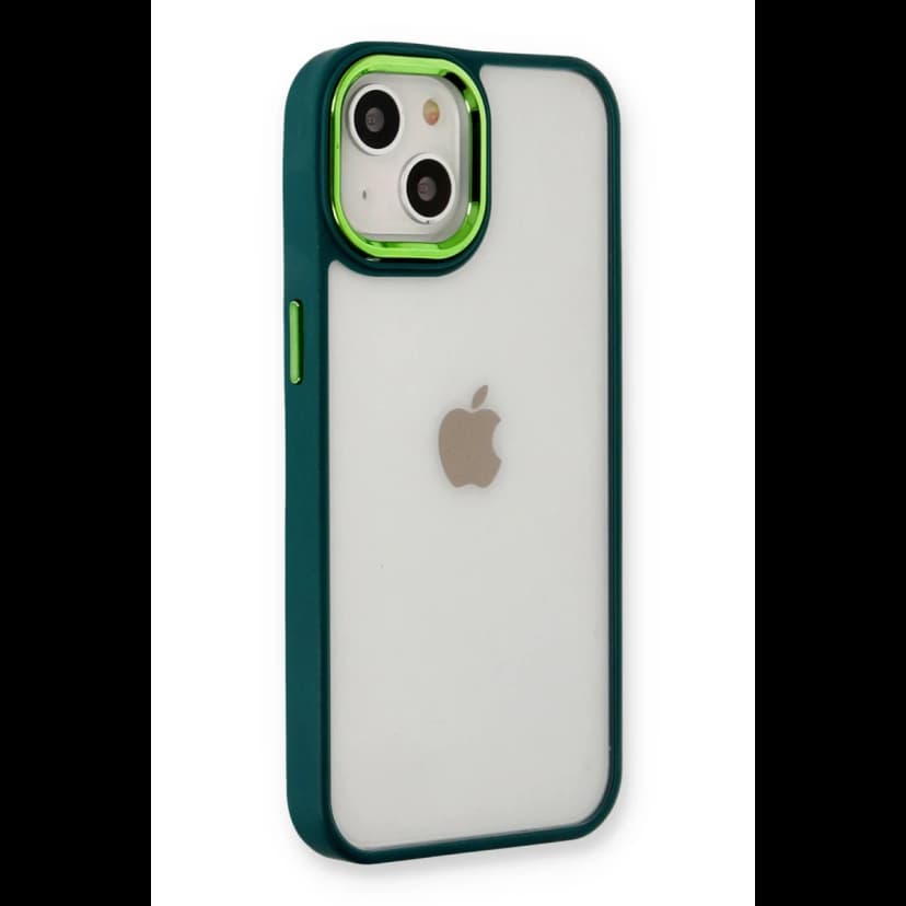 Newface Apple iPhone 14 Plus Kılıf Dora Kapak - Haki Yeşil