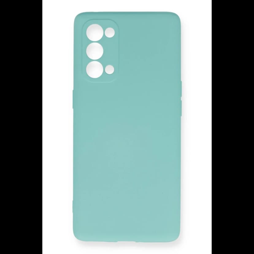Newface Oppo Reno 5 Pro Kılıf Nano içi Kadife Silikon - Turkuaz