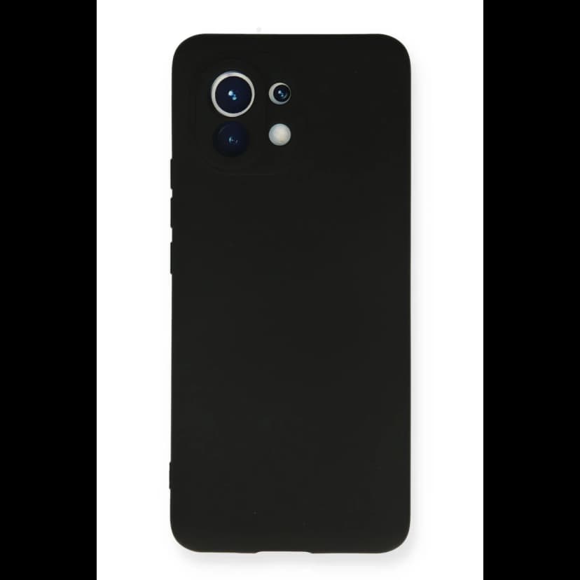 Newface Xiaomi Mi 11 Kılıf Nano içi Kadife Silikon - Siyah