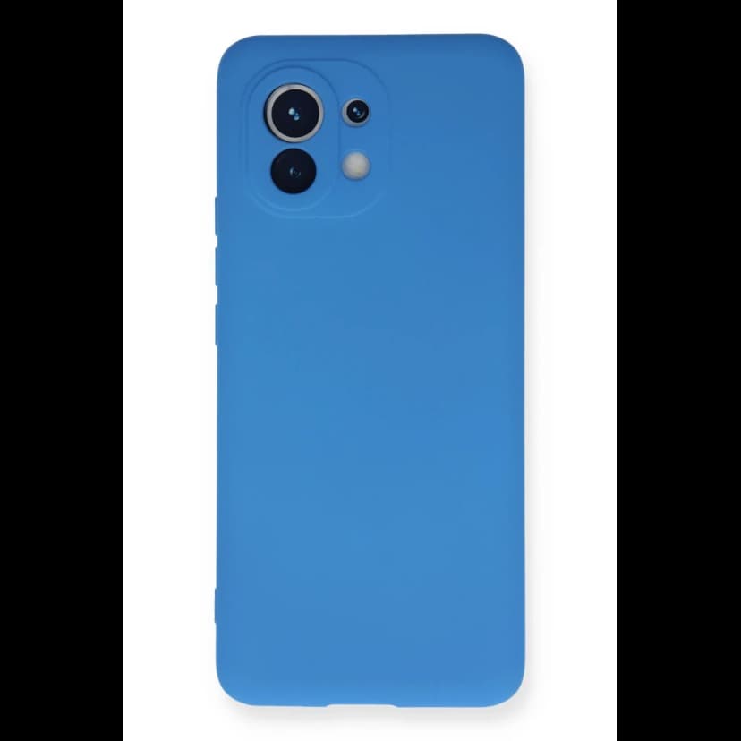 Newface Xiaomi Mi 11 Kılıf Nano içi Kadife Silikon - Mavi