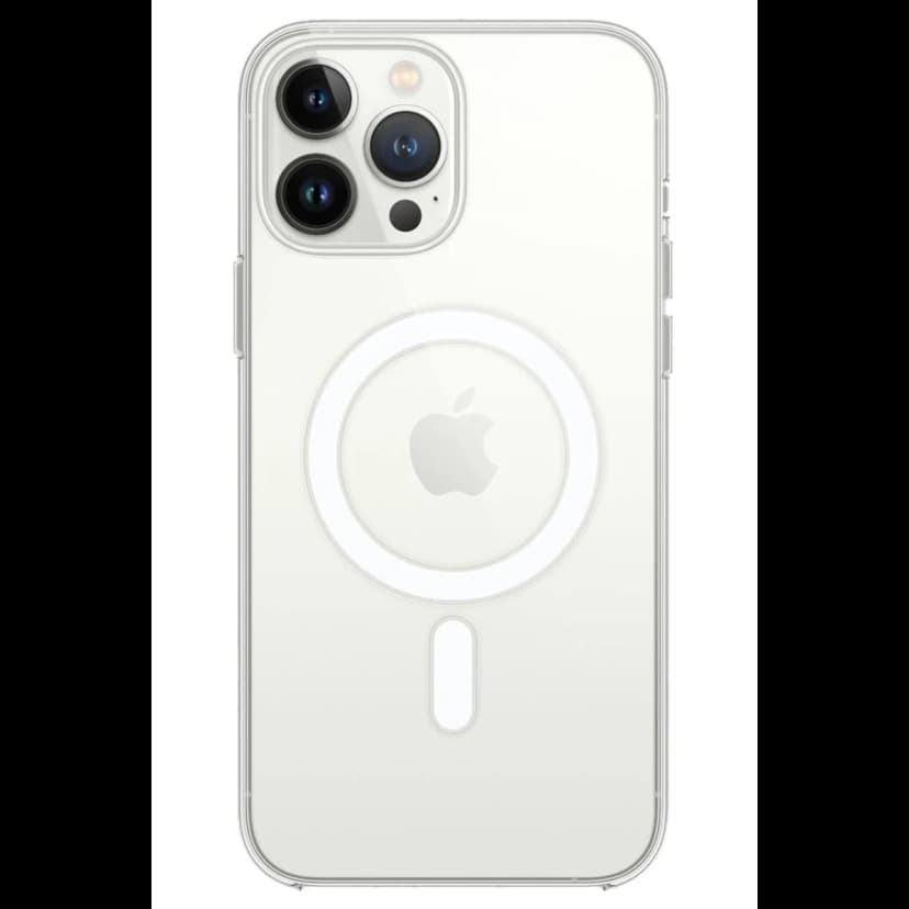 Newface Apple iPhone 14 Pro Kılıf Magneticsafe Şeffaf Silikon - Şeffaf