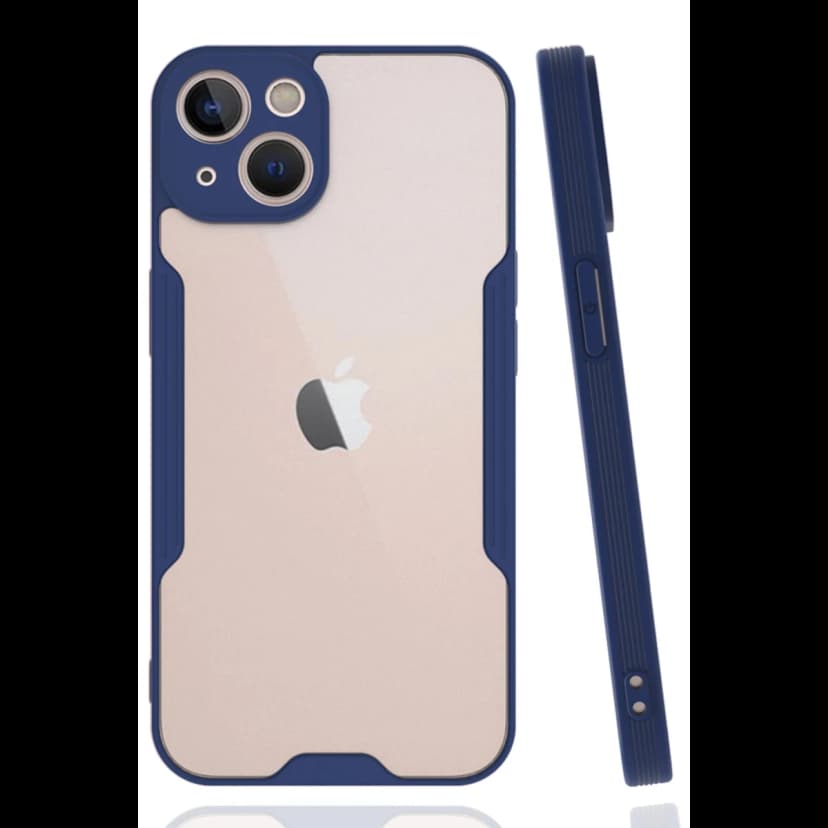 Newface Apple iPhone 14 Plus Kılıf Platin Silikon - Lacivert