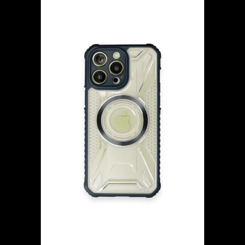 Newface Apple iPhone 12 Pro Max Kılıf Prag Magneticsafe Kapak - Lacivert