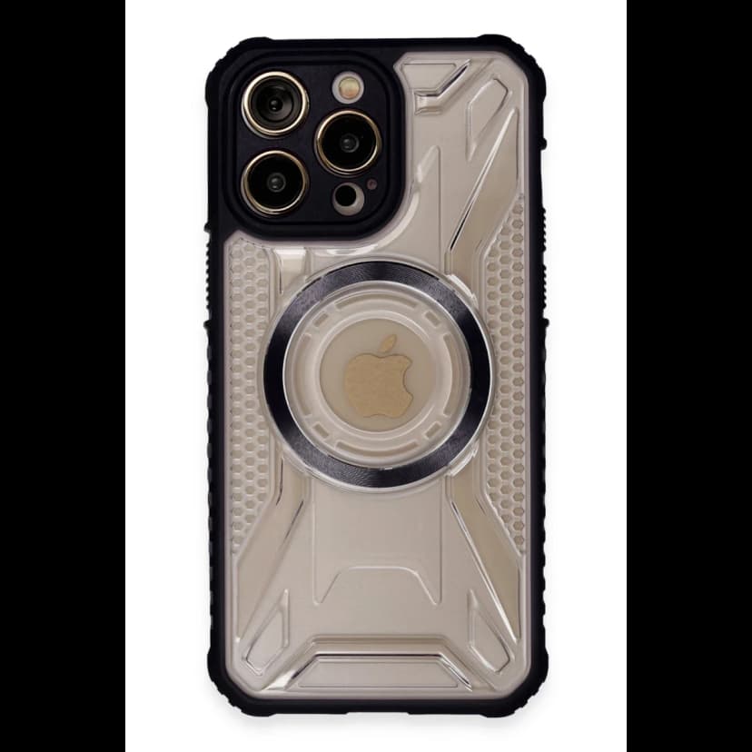 Newface Apple iPhone 14 Pro Max Kılıf Prag Magneticsafe Kapak - Siyah
