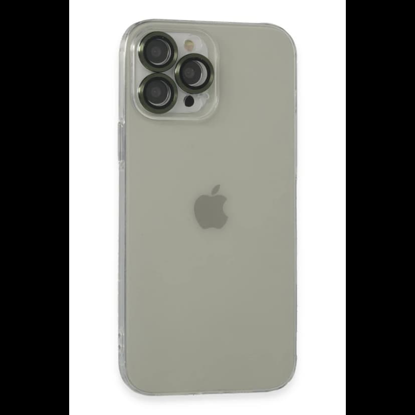 Newface Apple iPhone 13 Pro Max Kılıf Luko Lens Silikon - Yeşil