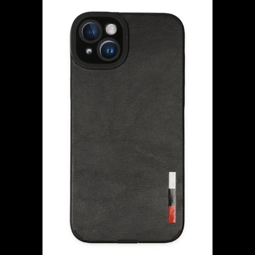 Newface Apple iPhone 14 Plus Kılıf Loop Deri Silikon - Siyah