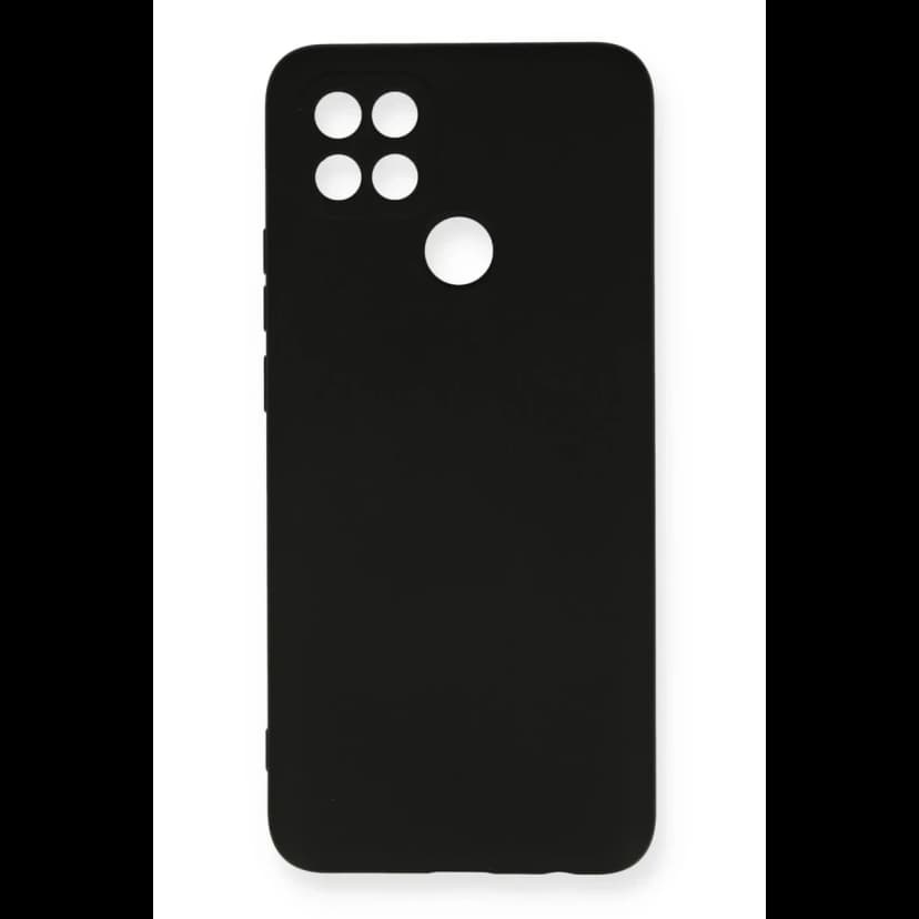Newface Oppo A15 Kılıf Nano içi Kadife Silikon - Siyah