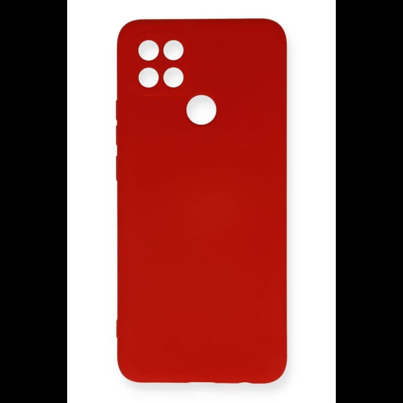 Newface Oppo A15 Kılıf Nano içi Kadife Silikon - Kırmızı