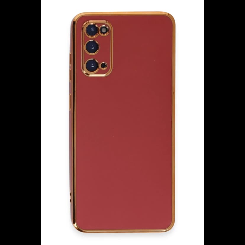 Newface Samsung Galaxy S20 Kılıf Volet Silikon - Kırmızı