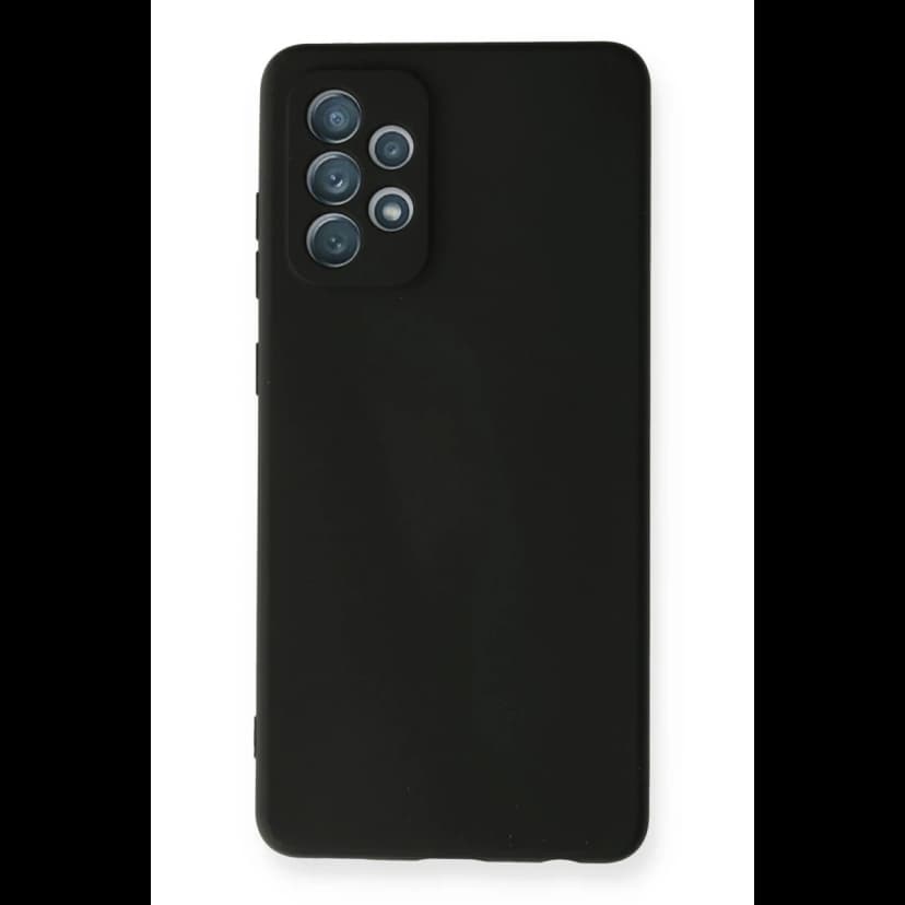 Newface Samsung Galaxy A72 Kılıf Nano içi Kadife Silikon - Siyah