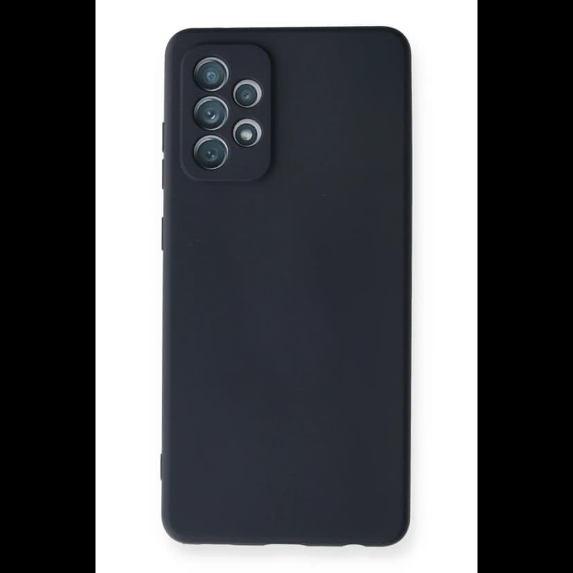 Newface Samsung Galaxy A72 Kılıf Nano içi Kadife Silikon - Lacivert