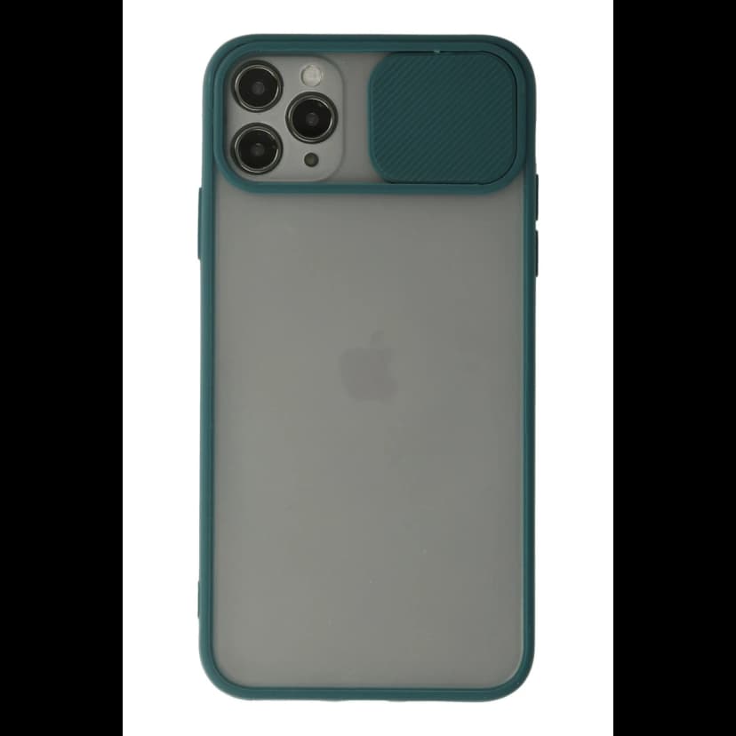 Newface Apple iPhone 11 Pro Kılıf Palm Buzlu Kamera Sürgülü Silikon - Yeşil