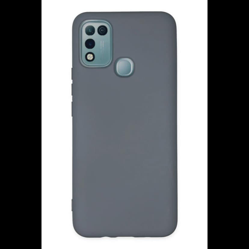Newface İnfinix Hot 10 Play Kılıf Nano içi Kadife Silikon - Gri