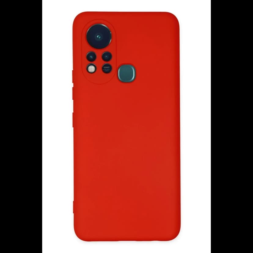 Newface İnfinix Hot 11s Kılıf Nano içi Kadife Silikon - Kırmızı