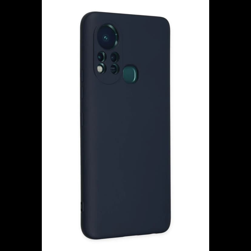 Newface İnfinix Hot 11s Kılıf Nano içi Kadife Silikon - Lacivert