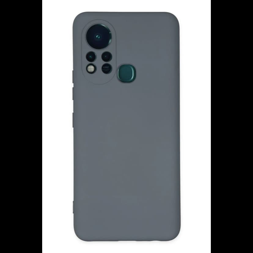 Newface İnfinix Hot 11s Kılıf Nano içi Kadife Silikon - Gri