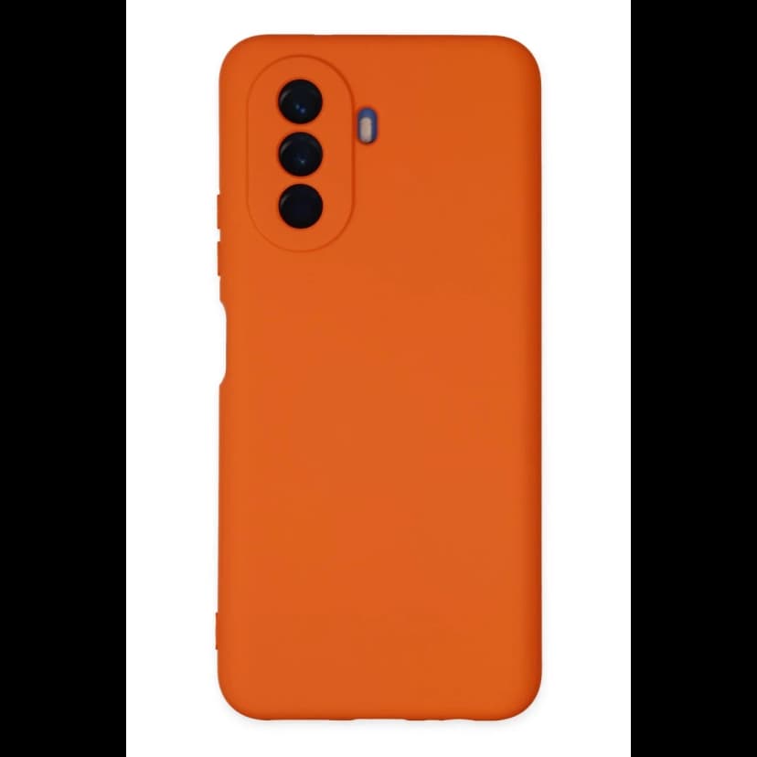 Newface Huawei Nova Y70 Kılıf Nano içi Kadife Silikon - Turuncu