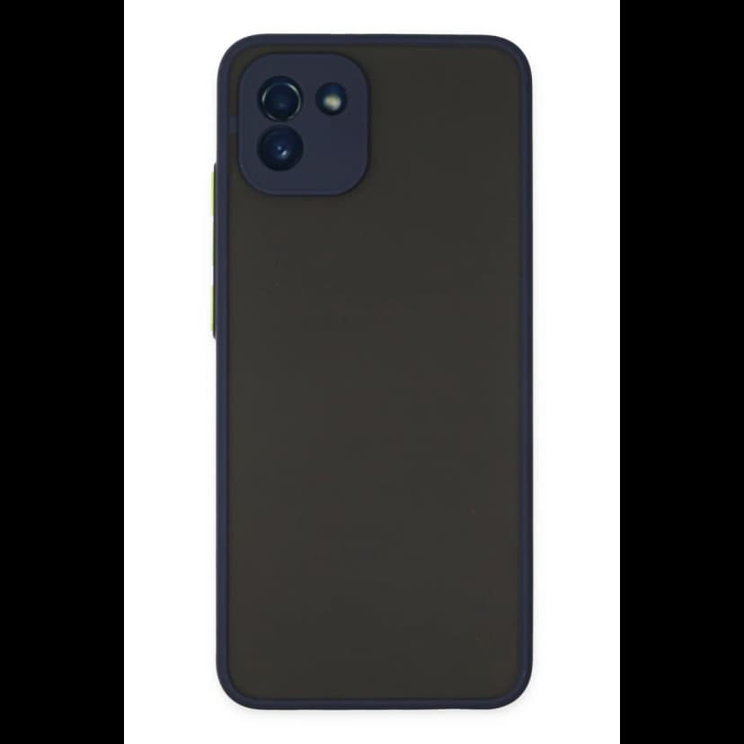 Newface Samsung Galaxy A03 Kılıf Montreal Silikon Kapak - Lacivert