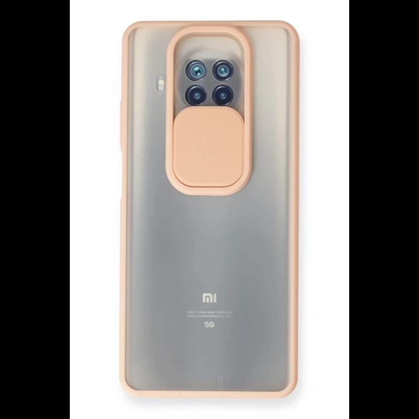Newface Xiaomi Mi 10T Lite Kılıf Palm Buzlu Kamera Sürgülü Silikon - Pembe