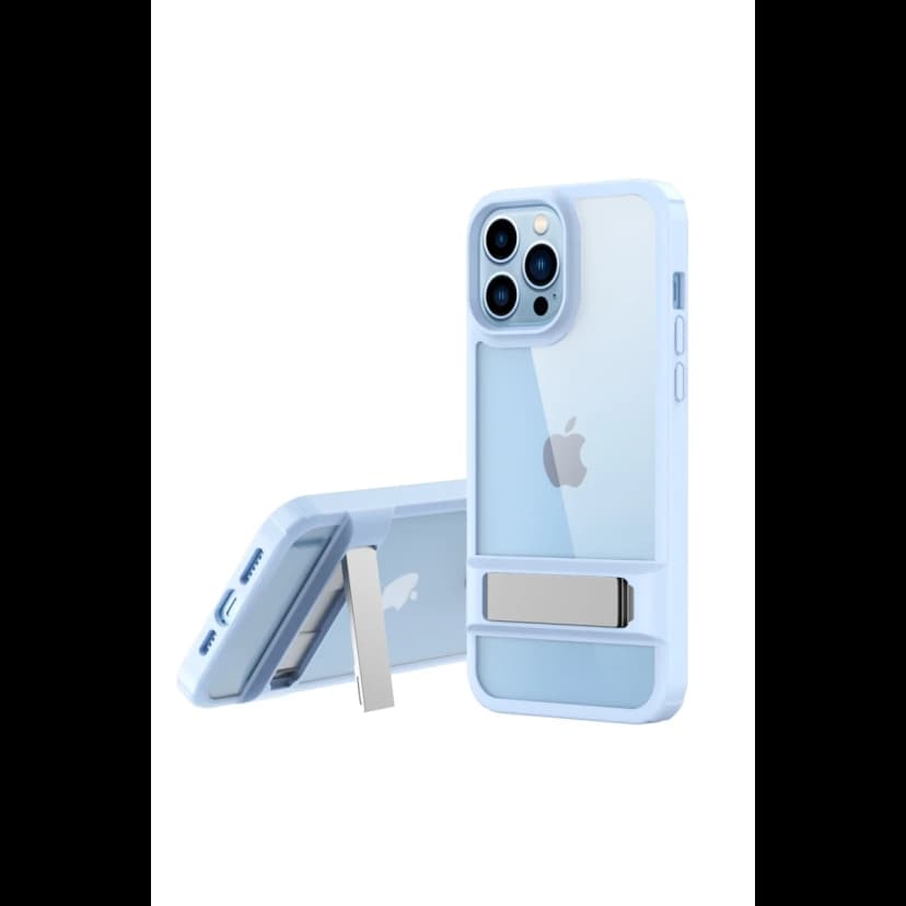 Newface Apple iPhone 13 Pro Kılıf Rolet Stand Kapak - Sierra Blue