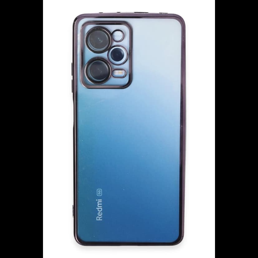 Newface Xiaomi Redmi Note 12 Pro 5G Kılıf Razer Lensli Silikon - Mor