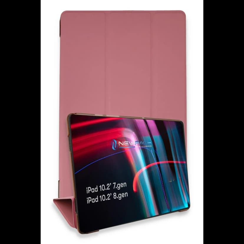 Newface Apple iPad 10.2 (7.nesil) Kılıf Tablet Smart Kılıf - Pembe