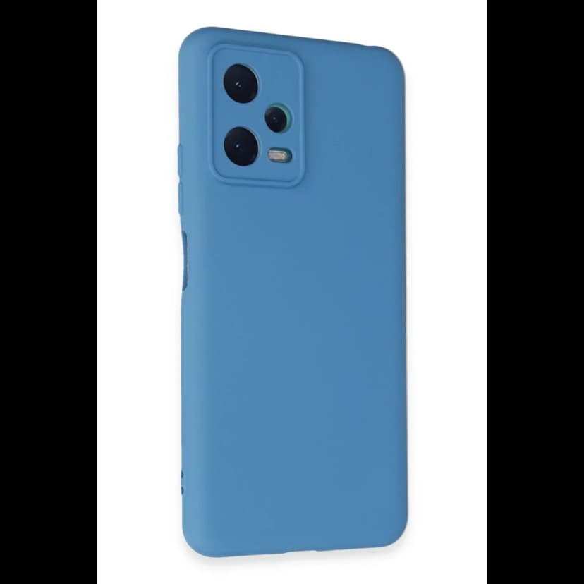 Newface Xiaomi Redmi Note 12 5G Kılıf Nano içi Kadife Silikon - Mavi