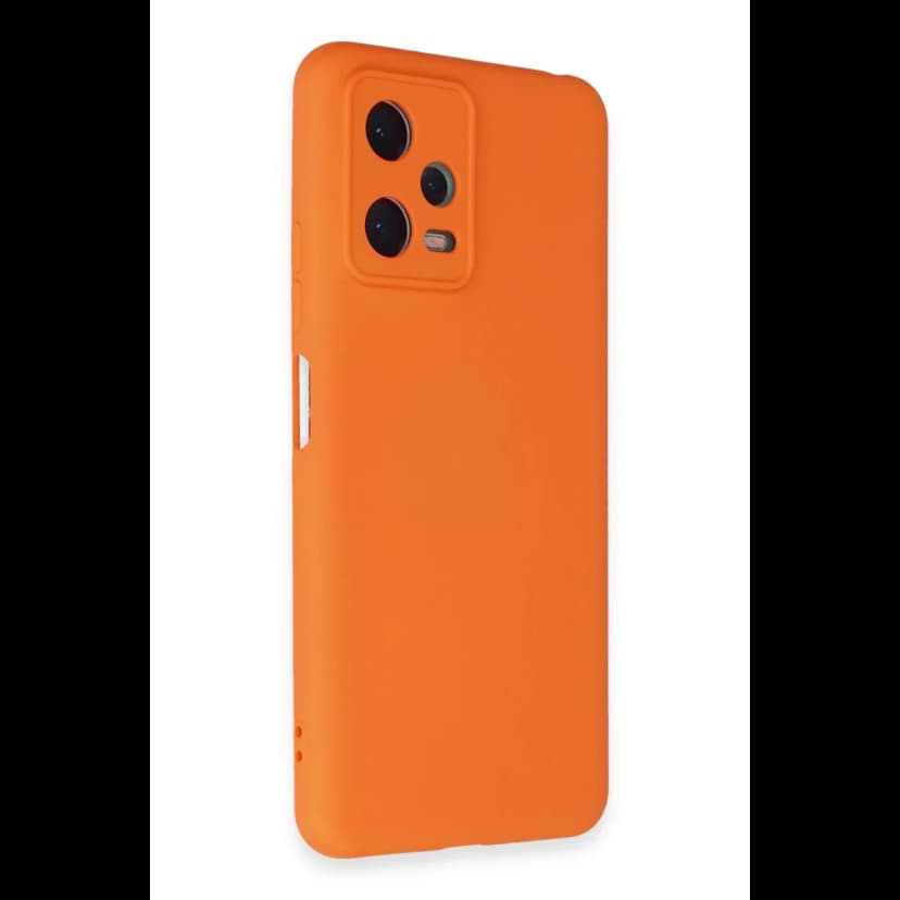 Newface Xiaomi Redmi Note 12 5G Kılıf Nano içi Kadife Silikon - Turuncu
