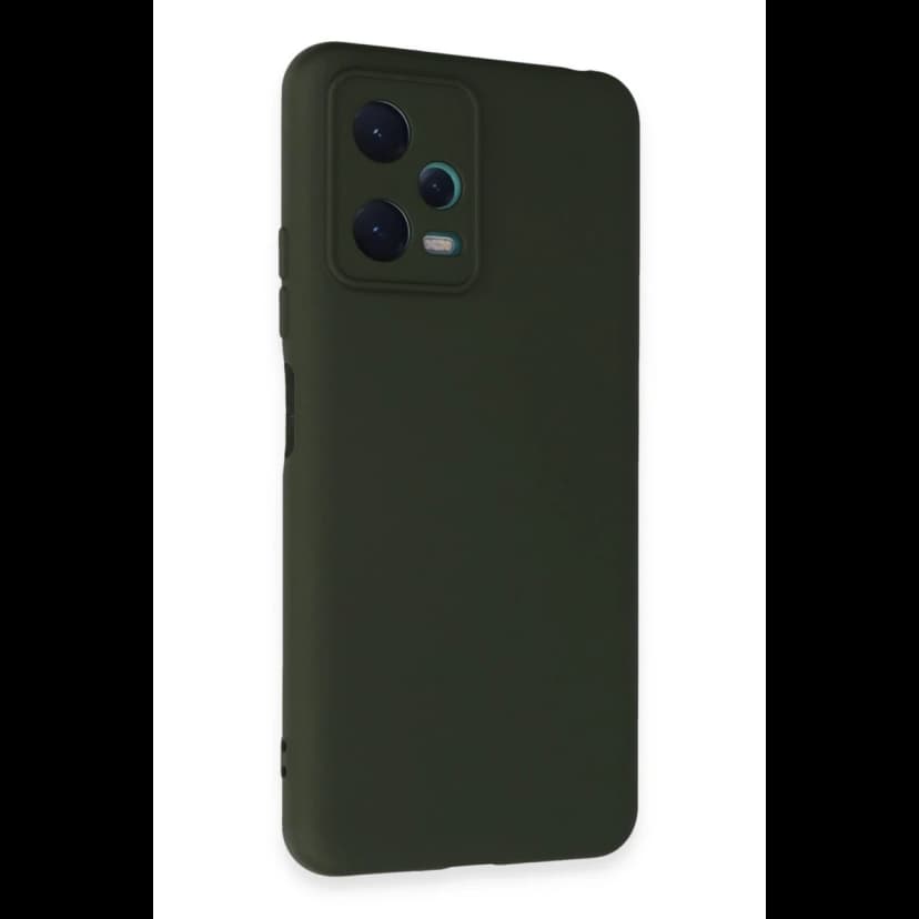 Newface Xiaomi Redmi Note 12 5G Kılıf Nano içi Kadife Silikon - Koyu Yeşil