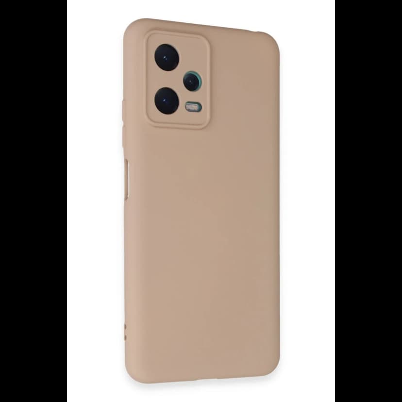Newface Xiaomi Redmi Note 12 5G Kılıf Nano içi Kadife Silikon - Pudra