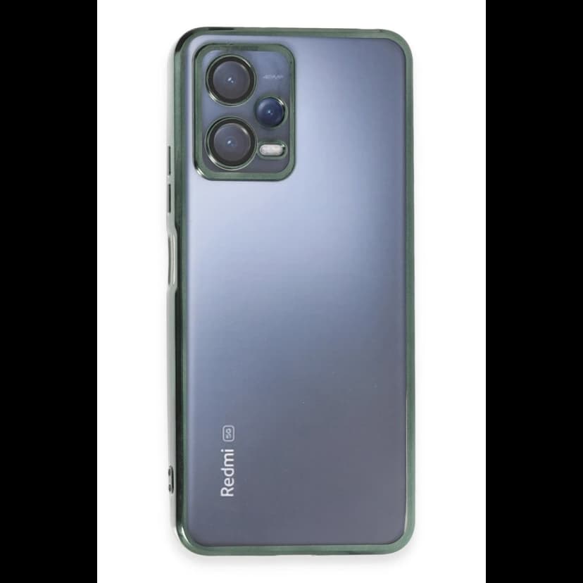 Newface Xiaomi Redmi Note 12 5G Kılıf Razer Lensli Silikon - Yeşil