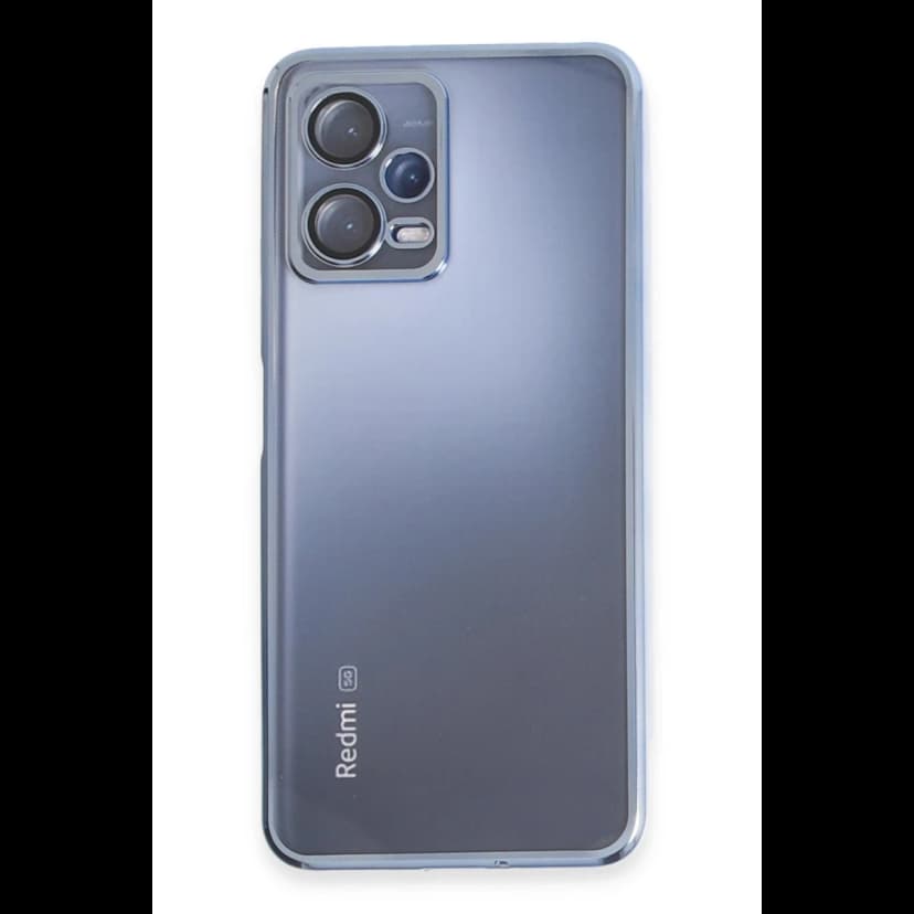 Newface Xiaomi Redmi Note 12 5G Kılıf Razer Lensli Silikon - Açık Mavi