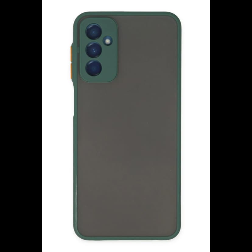 Newface Samsung Galaxy M13 Kılıf Montreal Silikon Kapak - Yeşil