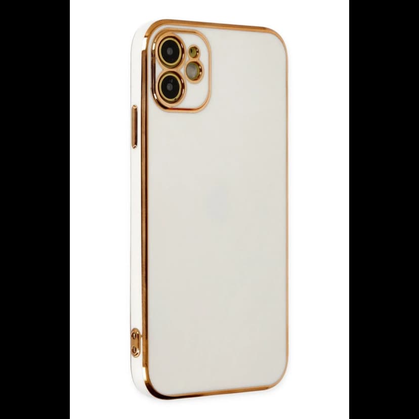 Newface Apple iPhone 12 Kılıf Volet Silikon - Beyaz