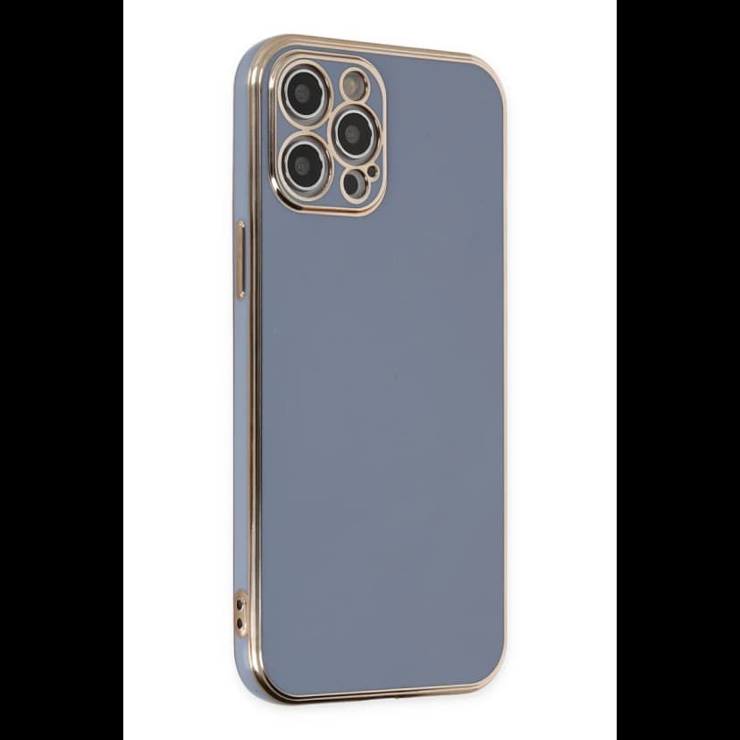 Newface Apple iPhone 12 Pro Kılıf Volet Silikon - Mavi