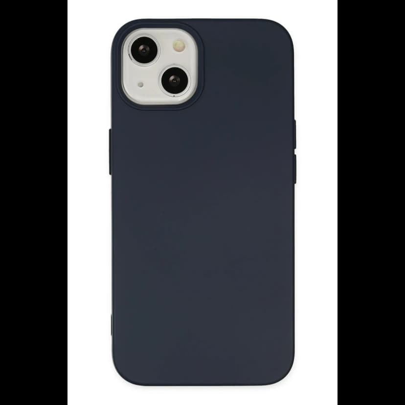 Newface Apple iPhone 14 Kılıf Nano içi Kadife Silikon - Lacivert